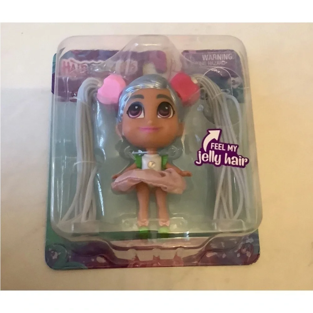 Charming Doll with Jelly Hair and Pink Outfit